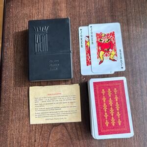 Vintage KEM Plastic Playing Cards – Florence Red with Case (USA)